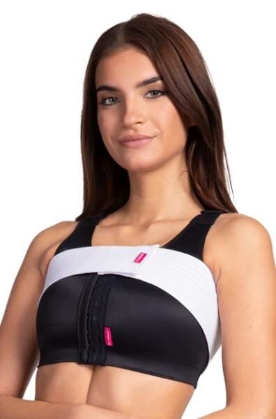 LIPOELASTIC postoperatives Brustband SI 01 mit Klett zur Stabilisierung der Implantate