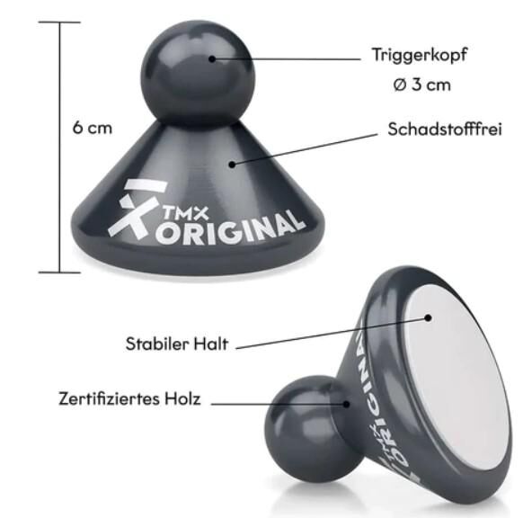 TMX® Original Trigger zur Akupressur von großen Muskelgruppen inkl. Klebepad und App