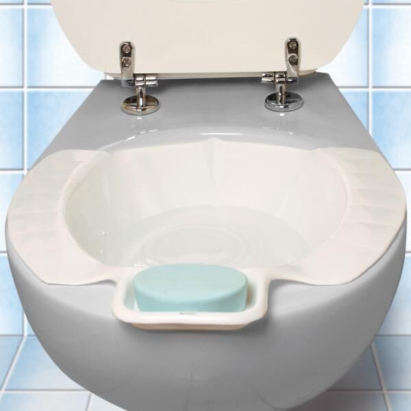 Vital Comfort Bidet-Einsatz mit Seifenschale einfach auf der WC-Schüssel platzieren