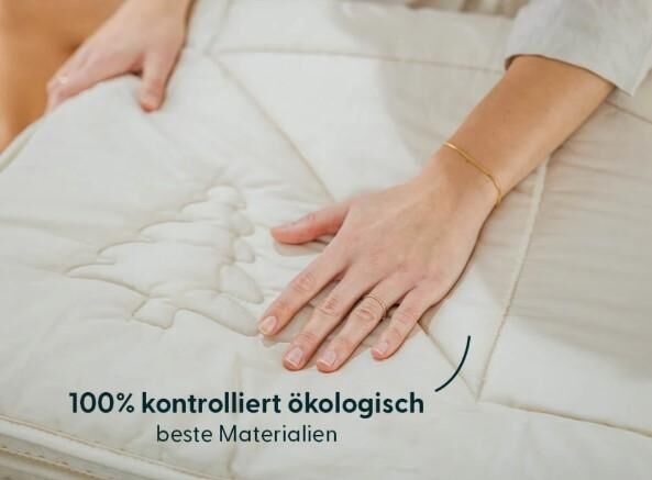 JONA SLEEP Bio Ganzjahres-Bettdecke Zirbe mit beruhigend wirkenden Zirbenflocken