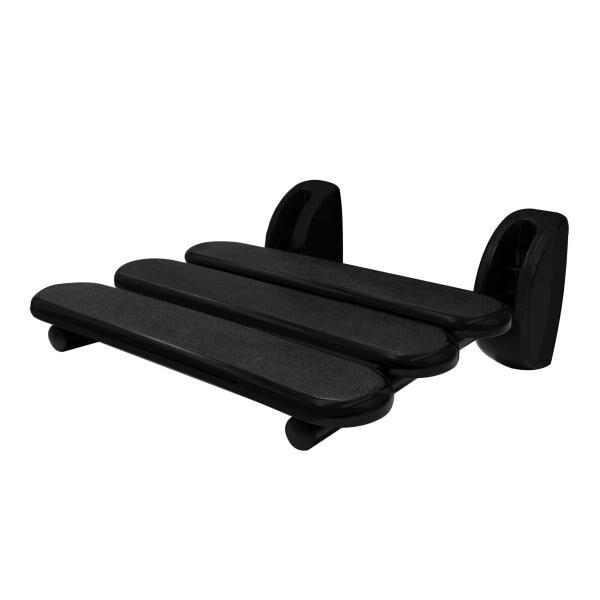 Ridder Dusch-Klappsitz Pro, schwarz, PA / Aluminium