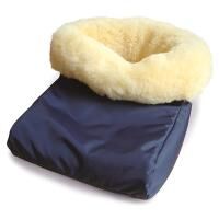 Pellis Fußwärmer aus Schaffell mit aufstellbarem Rand