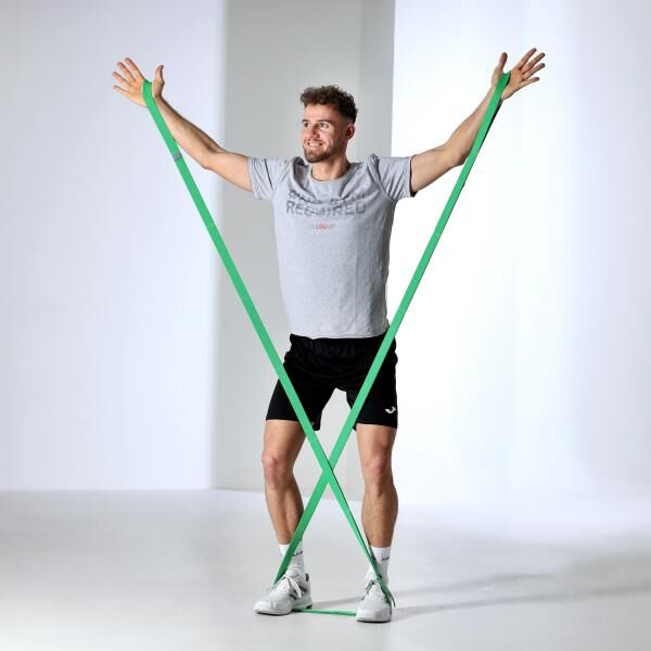 FLEXVIT Fitnessband MULTI 3er Set - orange, grün, blau