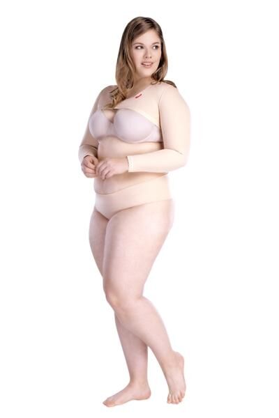 lipoelastic AP long Variant postoperative Kompressionsärmel langärmlig ohne Spitzenbesatz