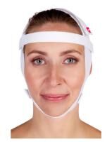 Vorschau: lipoelastic FM 01 postoperative Kompressions-Gesichtsbandage mit Klettverschluss