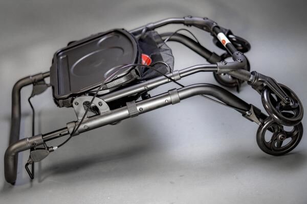 Rehaforum Actimo Home Rollator für Innen, wendig und schmal, Schwarz