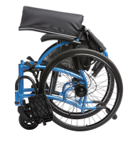 Vorschau: STRONGBACK Mobility FLIP Rollstuhl mit Rückenstütze, hochklappbaren Armlehnen und Trommelbremse