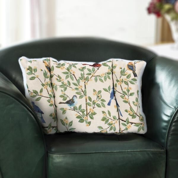 Vital Comfort Rückenkissen Vögel 58 x 32 x 8 zur Unterstützung der Lendenwirbelsäule