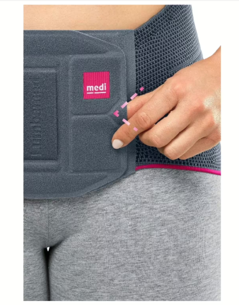 medi Lumbamed Basic Lumbalstützorthese für Damen o. Herren mit vier Stabilisierungselementen