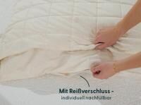 Vorschau: JONA SLEEP Bio Schurwoll-Kissen mit Schurwollnoppenfüllung für ein optimales Schlafklima