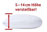 Vorschau: Nachtwächter verstellbares Komfort-Seitenschläfer-Kissen BOB 62 x 46 cm Soft für noch mehr Komfort