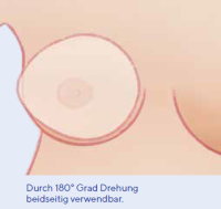 Vorschau: THUASNE SILIMA OVAL SHELL Teil- und Ausgleichsepithese Haut Cup B beidseitig verwendbar