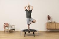 Vorschau: bellicon Trampolin Klassik mit Klappbeinen, 100 cm für Basisübungen, starke Seilringstärke
