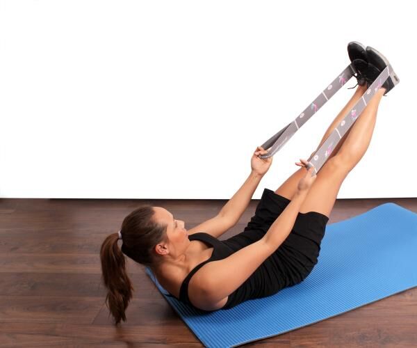 Vital Comfort Elastikband Theraband - Effektiver Heimtrainer mit vielen Einsatzmöglichkeiten