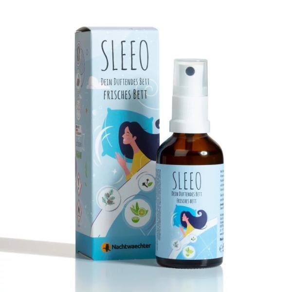 Nachtwaechter SLEEO Frisches Bett Schlaf- und Raum-Duft 50ml mit 100% naturreiner Pflanzenkraft