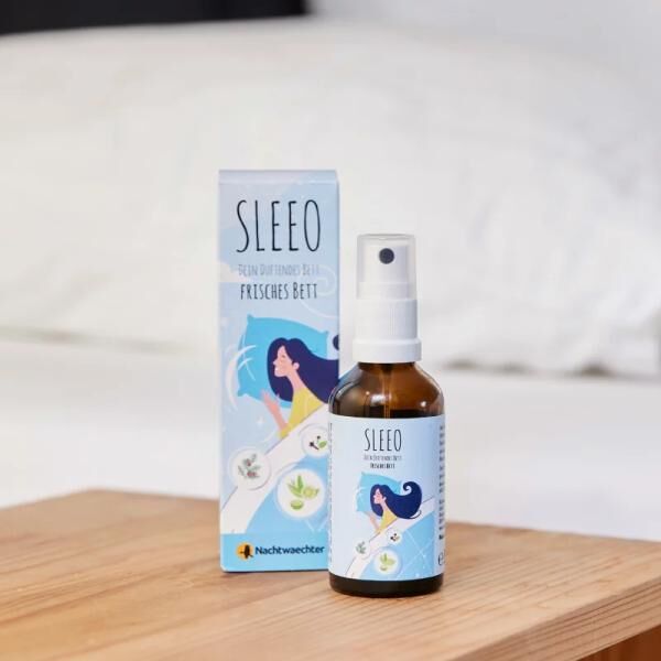 Nachtwaechter SLEEO Frisches Bett Schlaf- und Raum-Duft 50ml mit 100% naturreiner Pflanzenkraft