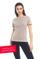 SILVER25 Kurzarmshirt Basic - Silberwäsche für Damen mit Neurodermitis Doppelpack