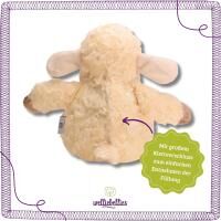 Vorschau: welliebellies® "Lamm groß" Wärmekuscheltier mit Bio-Hirse-Füllung, spendet bis zu 90 min Wärme