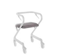 Salljol Polstersitz für den Wohnraumrollator, Webstoff mittelgrau