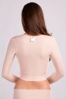 Vorschau: lipoelastic MTf Smooth Comfort postoperative Kompressionsweste mit Daumenschlaufe u. Reißverschluss