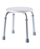 RIDDER Bad-Hocker Ted höhenverstellbar, weiß, rutschhemmende Sitzfläche