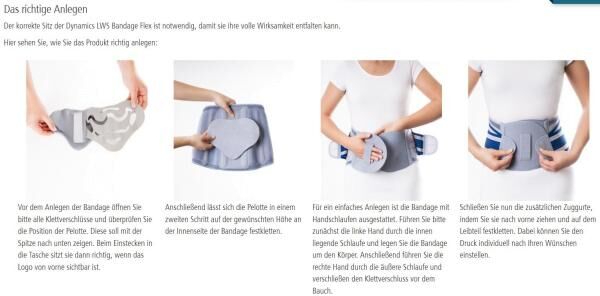 Ofa Dynamics Flex Lendenwirbel-Bandage stabilisiert und entlastet durch ihre komprimierende Wirkung
