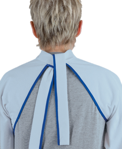 suprima Ess-Schürze/Lätzchen Frottee mit Ärmeln und Schlaufenverschluss, hellblau, 78 x 75 cm