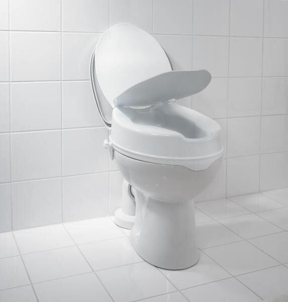 RIDDER WC-Sitzerhöhung Sam ca. 10 cm mit Hygieneausschnitte, leicht zu befestigen u. TÜV geprüft