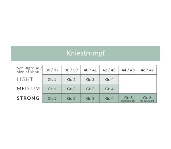 Spring medical YOURSPRING blickdichte Stützstrümpfe strong 280 den mit Baumwolle u. Rippstruktur