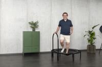 Vorschau: bellicon Trampolin Klassik mit Klappbeinen, 100 cm für Basisübungen, starke Seilringstärke