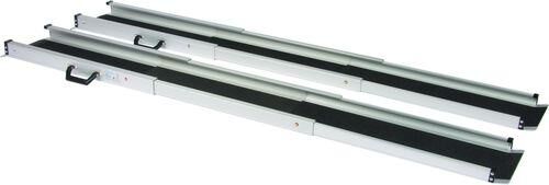 Mobilex LR Aluminium Teleskoprampe für Rollstühle mit Tasche, paarweise in versch. Längen