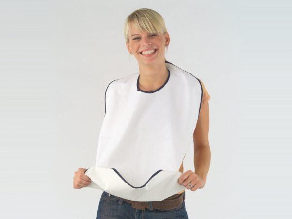 Dr. Winkler Frottee-Esslatz mit Auffangtasche mit wasserundurchlässiger PU-Beschichtung 45 x 73 cm