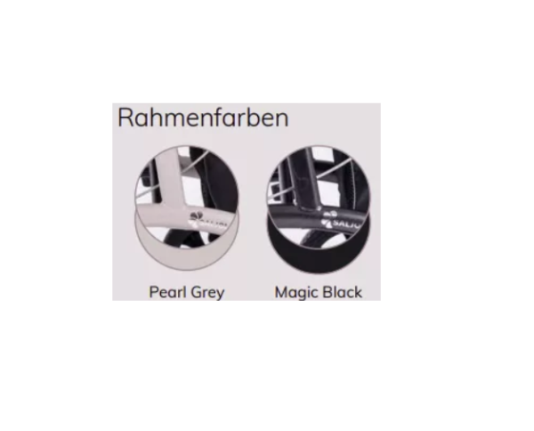 SALJOL AR62 Allround Aluminium Rollator mit Ankipphilfe, Sitzhöhe: 62 cm, zusammenklappbar