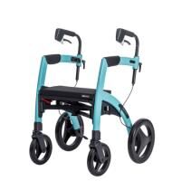 Vorschau: SALJOL Rollz Motion 2in1 Rollator o. Transportrollstuhl mit Trommelbremsen u. Ankipphilfe, faltbar
