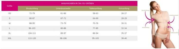 lipoelastic MTf Smooth Comfort postoperative Kompressionsweste mit Daumenschlaufe u. Reißverschluss