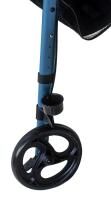 Vorschau: REHAFORUM MEDICAL Actimo Light Aluminium Rollator blau für innen und außen inkl. Zubehör