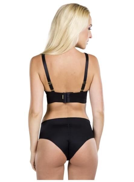 lipoelastic BH PI Premium Kompressions BH schwarz elegantes Design mit Spitze