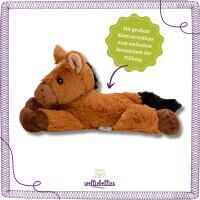 Vorschau: welliebellies® "Pferd groß" Wärmekuscheltier mit Bio-Hirse-Füllung, spendet bis zu 90 min Wärme