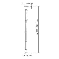 Vorschau: RIDDER Gehstock Ally faltbar mit Aufhänglasche schwarz, höhenverstellbar 80,5 bis 90,5 cm