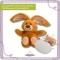 Vorschau: welliebellies® "Hase midi" Wärmekuscheltier mit Bio-Hirse-Füllung, spendet bis zu 90 min Wärme