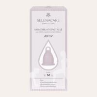 Vorschau: SELENACARE nachhaltige Periodencup Menstruationstasse starker Härtegrad inkl. Sterilisationsbehälter
