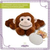 Vorschau: welliebellies® "Affe groß" Wärmekuscheltier mit Bio-Hirse-Füllung, spendet bis zu 90 min Wärme