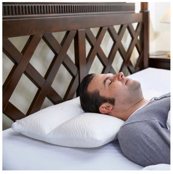 Nachtwächter verstellbares Nacken-Komfort-Kissen NEA 80 x 40cm für Seiten- und Rückenschläfer