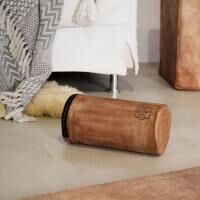 Vorschau: ARTZT Vintage Series Massage- und Faszienrolle aus echtem Rindsleder Inkl. Original BLACKROLL Stand