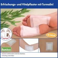 Vorschau: Gina Su Bambuspflaster mit Turmalin 120 Stück im praktischen 10er Päckchen