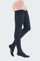 Vorschau: medi mediven comfort atmungsaktive Kompressionsstrümpfe, doppelt gestrickte Komfortsohle u. Lanolin