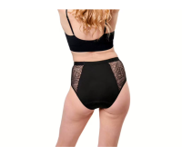 Vorschau: SELENACARE 3er Multipack Periodenunterwäsche Recycled Lace Leaf High Waist mit recycelter Spitze