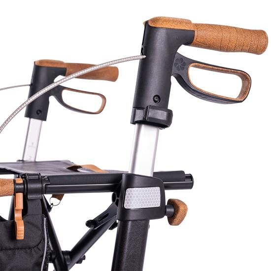 SALJOL AR54 Allround Aluminium Rollator mit Ankipphilfe, Sitzhöhe: 54 cm, zusammenklappbar