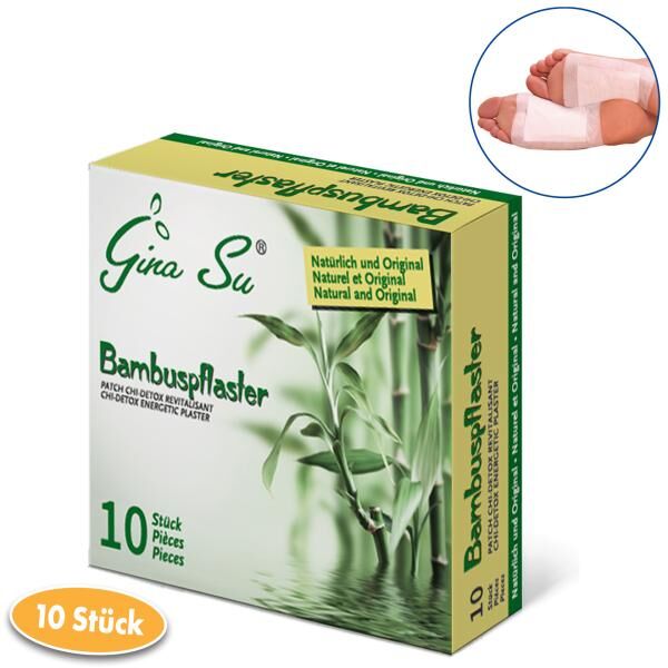 Gina Su Bambuspflaster mit Turmalin 120 Stück im praktischen 10er Päckchen