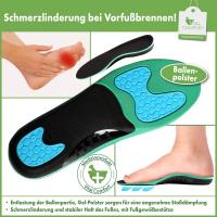 Vital Comfort Einlegesohlen gegen Vorfußbrennen mit Gelpads, 1 Paar